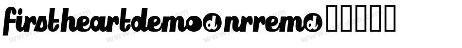 FirstHeartDemo-nRreM字体转换