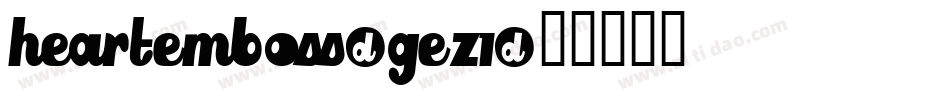 HeartEmboss-gEz1字体转换
