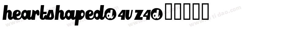 HeartShaped-4VZ4字体转换