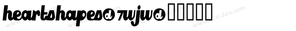 HeartShapes-7wjw字体转换