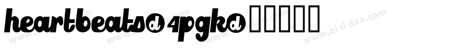 Heartbeats-4pgK字体转换