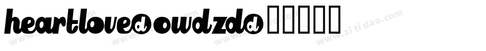 Heartlove-0Wdzd字体转换