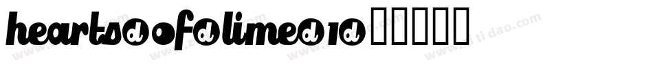 Hearts-of-Lime-1字体转换