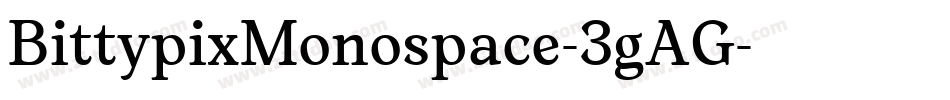 BittypixMonospace-3gAG字体转换