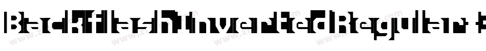 BackflashInvertedRegular-3q3z字体转换