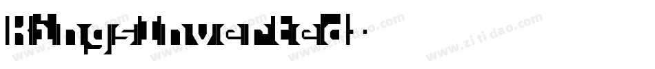 KingsInverted字体转换
