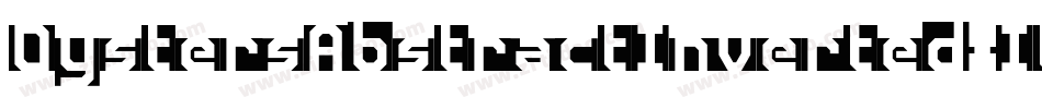 OystersAbstractInverted-Italic字体转换