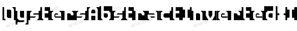 OystersAbstractInverted-Italic字体转换