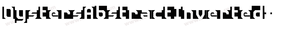 OystersAbstractInverted字体转换