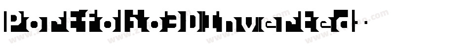 Portfolio3DInverted字体转换