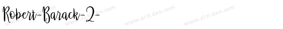 Robert-Barack-2字体转换