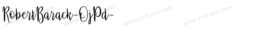RobertBarack-OjPd字体转换
