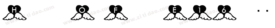 HeartsOnFire-E16z字体转换