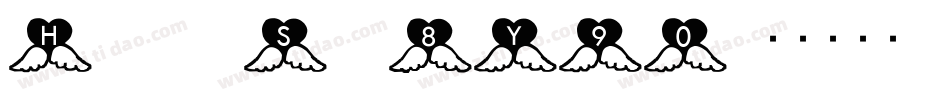 HeartsSt-8Y90字体转换