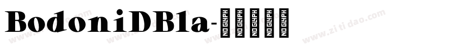 BodoniDBla字体转换