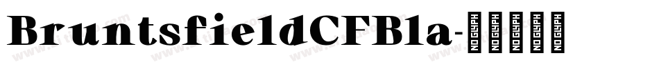 BruntsfieldCFBla字体转换
