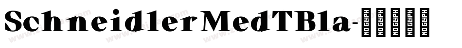 SchneidlerMedTBla字体转换
