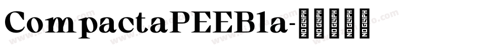CompactaPEEBla字体转换
