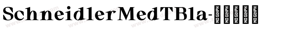 SchneidlerMedTBla字体转换