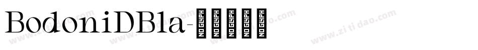 BodoniDBla字体转换