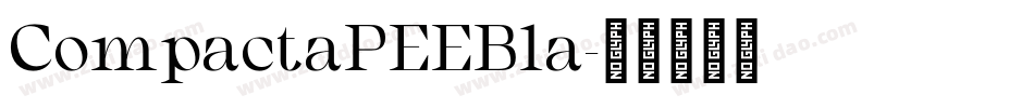 CompactaPEEBla字体转换