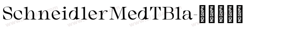 SchneidlerMedTBla字体转换