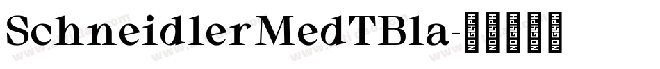 SchneidlerMedTBla字体转换