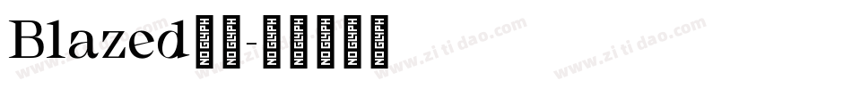 Blazed火焰字体转换