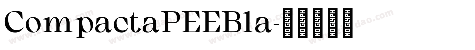 CompactaPEEBla字体转换