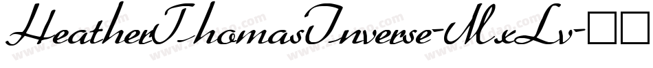 HeatherThomasInverse-MxLv字体转换