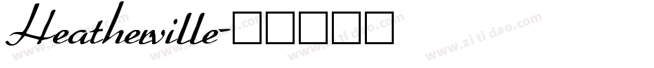Heatherville字体转换