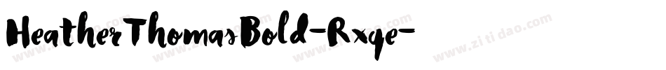 HeatherThomasBold-Rxqe字体转换