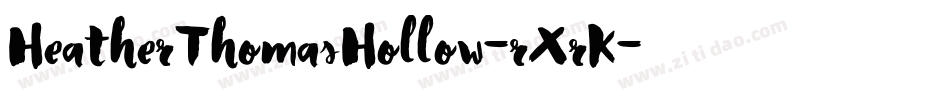 HeatherThomasHollow-rXrK字体转换