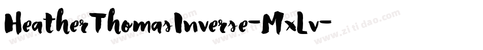 HeatherThomasInverse-MxLv字体转换