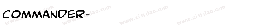 Commander字体转换