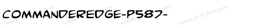 CommanderEdge-P587字体转换