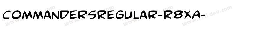 CommandersRegular-R8XA字体转换