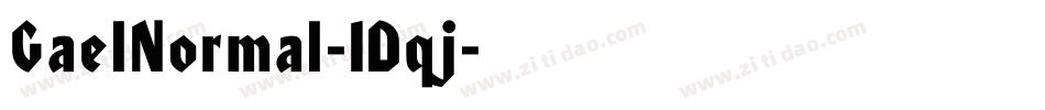 GaelNormal-1Dqj字体转换