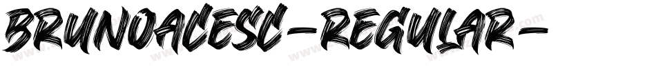 BrunoAceSC-Regular字体转换