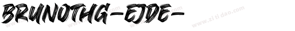 Brunothg-eJde字体转换