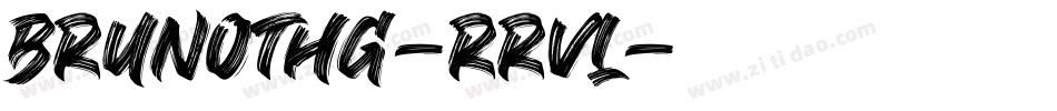 Brunothg-rRVL字体转换