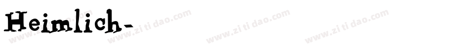 Heimlich字体转换