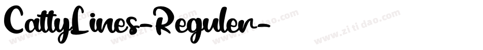 CattyLines-Reguler字体转换