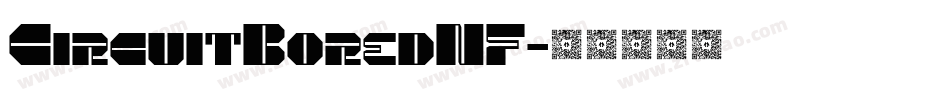 CircuitBoredNF字体转换