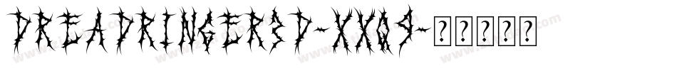 DreadRinger3D-Xxq9字体转换