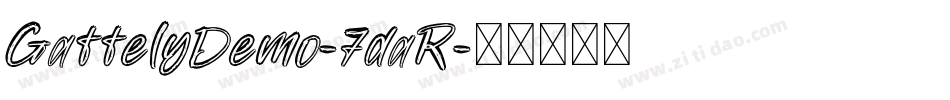 GattelyDemo-7daR字体转换