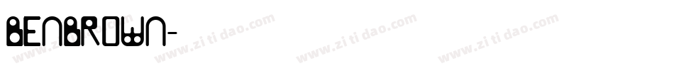 BENBROWN字体转换