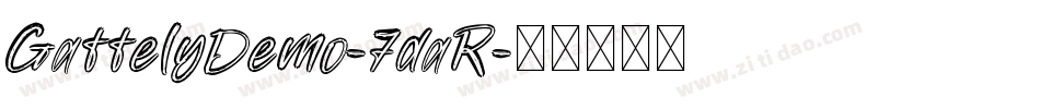 GattelyDemo-7daR字体转换