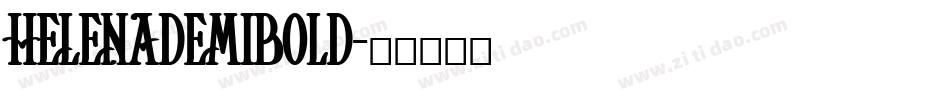 HelenaDemiBold字体转换