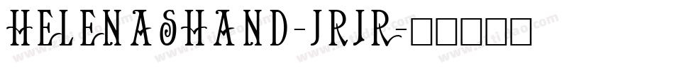 HelenasHand-jrJR字体转换